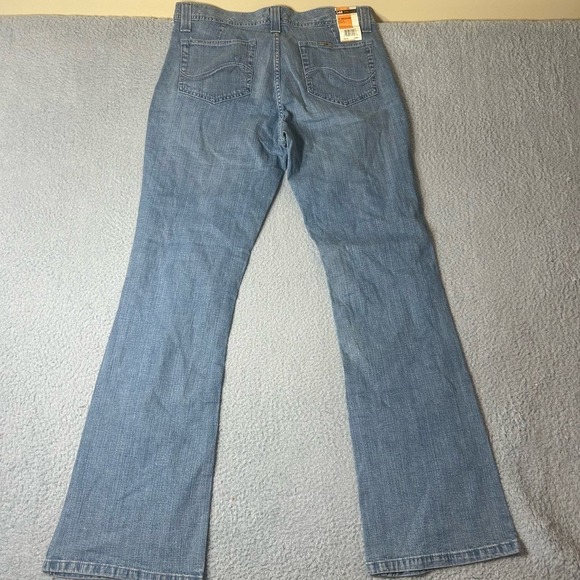 Lee Jeans Womens Medium Blue Medium Wash Mid Rise Boot Cut Leg Jeans NEW - Picture 3 of 13
